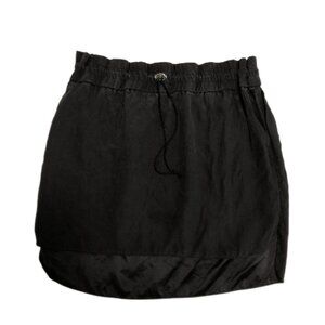 Elizabeth and James 100% Silk Mini Skirt Black Small | Archival | The Row